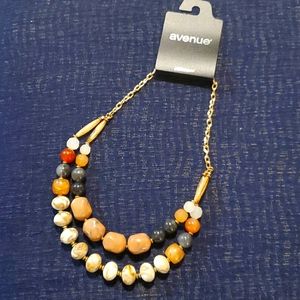 Avenue Multi-colored Marble Layered Necklace